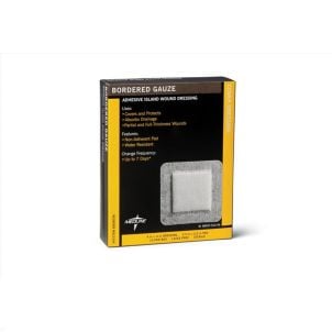 Box of Medline Sterile Bordered Gauze MSC3244Z