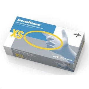 Box of SensiCare Nitrile Exam Gloves | Blue | X-Small