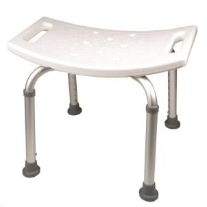 White Aluminum Adjustable Bath Benches - Roscoe Medical