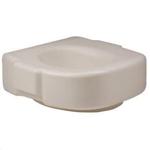 White Plastic Raised Toilet Seat - Roscoe Medical