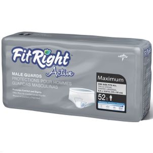 Case of FitRight Active Male Guards | 208 6" X 11"