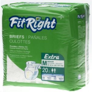 Case of FitRight Extra Briefs - Medium | 80
