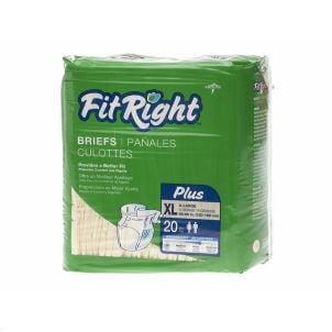 Case of FitRight Plus Briefs - X-Large | 80