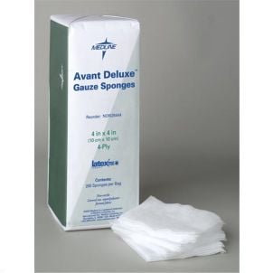 Case of Medline Avant Deluxe Sterile Gauze Sponges NON264442