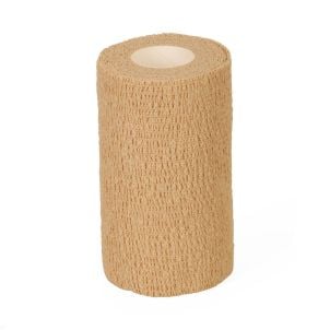 Medline Caring Non Sterile Latex Self Adherent Wrap Tan PRM086001