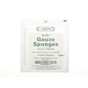 Case of Medline Caring Woven Sterile Gauze Sponges PRM4408