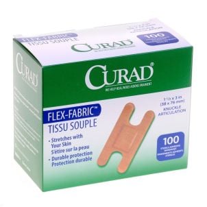 Case of Medline CURAD Fabric Adhesive Bandages Natural NON25510Z
