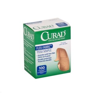Case of Medline CURAD Fabric Adhesive Bandages Natural NON25650Z