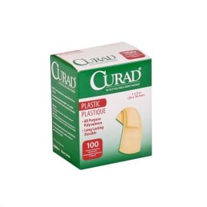 Case of Medline CURAD Plastic Adhesive Bandages Natural NON25600Z