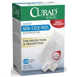 Case of Medline CURAD Sterile Non Stick Adhesive Pads CUR47147