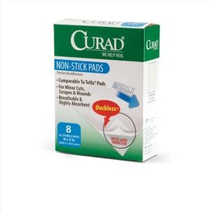 Case of Medline CURAD Sterile Non Stick Pads CUR47399