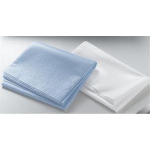 Case of Medline Disposable Flat Bed Sheets Dark Blue NON33100