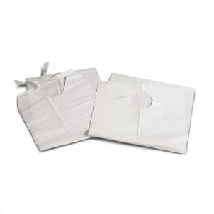 Case of Medline Disposable Slip-On Adult Bibs in White NON24265 | 