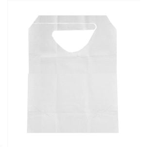 Case of Medline Disposable Slip-On Adult Bibs in White NON24268 | 