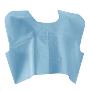  Medline Disposable Tissue / Poly / Tissue Exam Capes in Blue in 30" W X 21"L NON25249 30" W X 21"L