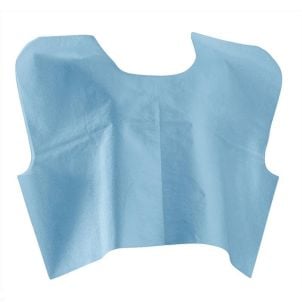  Medline Disposable Tissue / Poly / Tissue Exam Capes in White in 30" W X 21"L NON24248 30" W X 21"L
