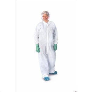 Medline Heavyweight Spunbound Coveralls in White in X-Large NONCV150XL X-Large