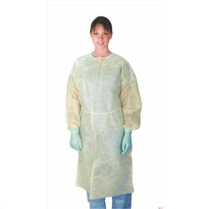 Medline Polypropylene Isolation Gowns in Yellow in X-Large CRI4001 X-Large