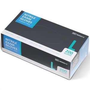 Case of Medline Powder Free Nitrile Exam Gloves Blue Large MSN013