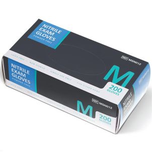 Case of Medline Powder Free Nitrile Exam Gloves Blue Medium MSN012