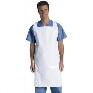 Medline Protective Polyethylene Disposable Aprons in White NON24274 