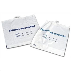 Case of Medline Rigid Handle Plastic Bags White NON026320