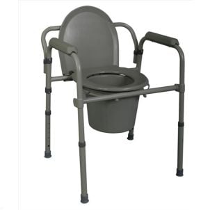 Case of Medline Steel Bedside Commode MDS89664H