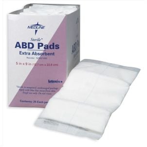Case of Medline Sterile Abdominal Pads NON21453H