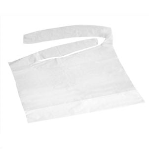 Case of Medline Waterproof Plastic Bibs in White NON24267C | 
