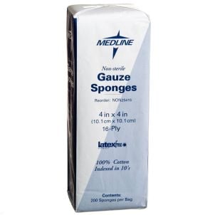 Case of Medline Woven Non Sterile Gauze Sponges NON25416Z