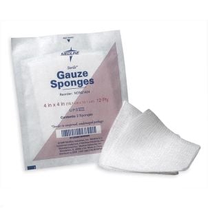 Case of 2400 Medline Woven Sterile Gauze Sponges NON21422