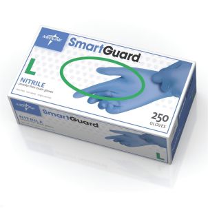 Case of Powder-Free Nitrile Exam Gloves | Blue | Large