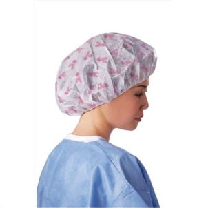 Pro Series Pro Series Bouffant Caps in Pink Ribbon in NON28230R 