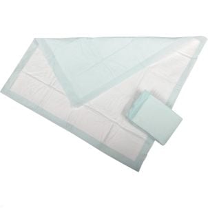  Protection Plus Polymer-Filled Underpads - Green 100 30" X 30"