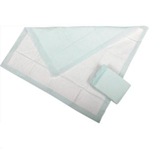 Case of 75 Protection Plus Polymer Underpads - Green | 75 36" X 30"