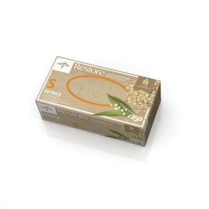 Case of Restore Nitrile Exam Gloves with Oatmeal | Off White | Small