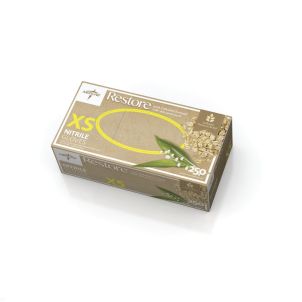 ore Nitrile Exam Gloves Oatmeal Off White X-Small