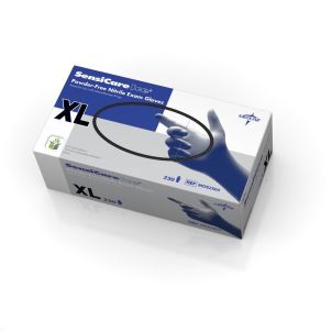 SensiCare Ice Blue Nitrile Exam Gloves Violet Blue X-Large