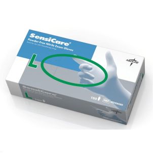 Case of SensiCare Nitrile Exam Gloves | Blue | Large 1500