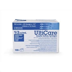 Case of ULTIMED INC Safety Insulin Syringes ULT193292