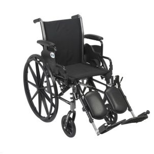 Drive Cruiser III Light Weight Wheelchair Flip Back Desk Arms, 20"