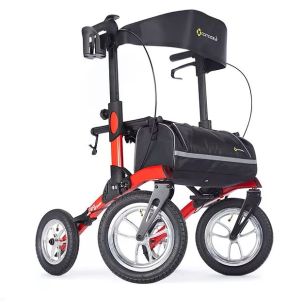 Tipo All Terrain Outdoor Walker Rollator by Comodita, Red COM948