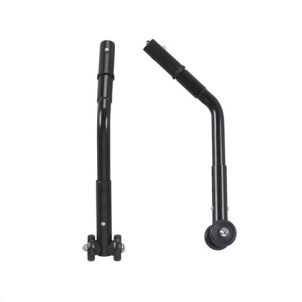 Drive Adjustable Anti Tippers with Wheels, Black, 1 Pair