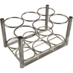 Green Steel Roscoe Cylinder Racks and Stands - Roscoe Medical