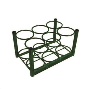 Green Steel Roscoe Cylinder Racks and Stands - Roscoe Medical