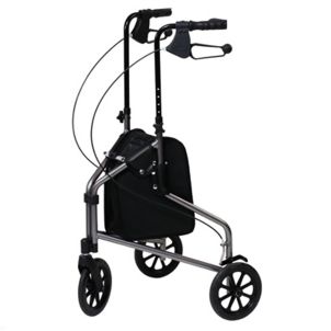 Lumex GF 3-Wheel Cruiser, Aluminum Rollator, Pewter Metallic
