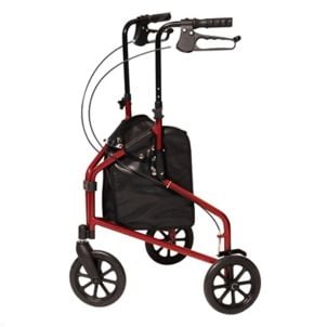 Lumex GF 3-Wheel Cruiser, Aluminum Rollator, Metallic Burgundy