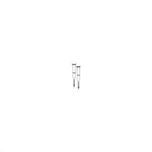 CRUTCH ALUMINUM PUSHBUTTON- PEDIATRIC by Nova