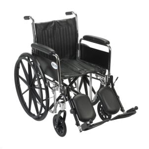 Chrome Sport Wheelchair Detachable Full Arms 