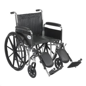 Chrome Sport Wheelchair Detachable Full Arms 